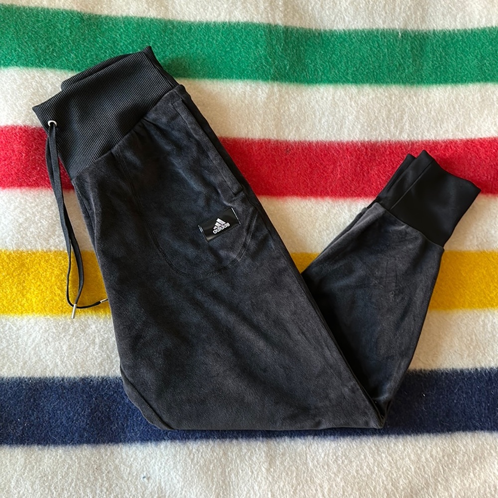 Adidas velvet joggers